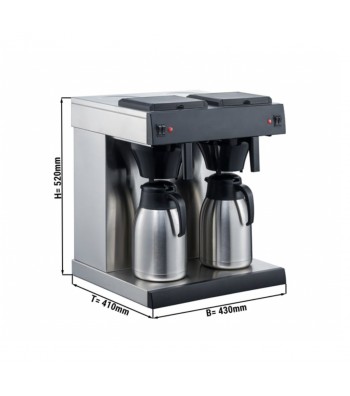 Machine à Café Filtres - 2 x 2 Litres - Matériel cuisine pro