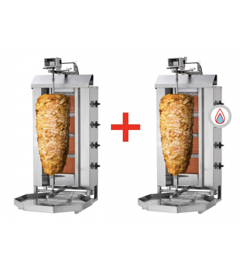 Machine à Kebab Gaz - 60 KG x 2