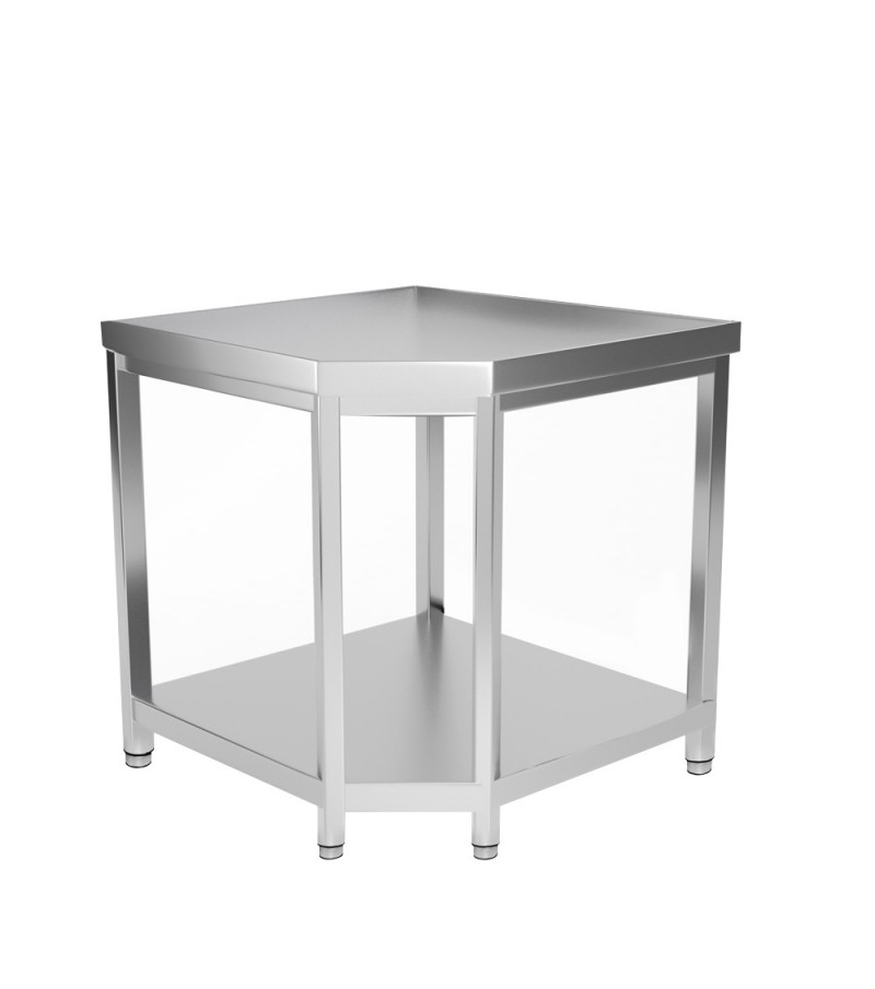 Table Inox d'Angle - 1000 x 700 mm - Matériel cuisine pro